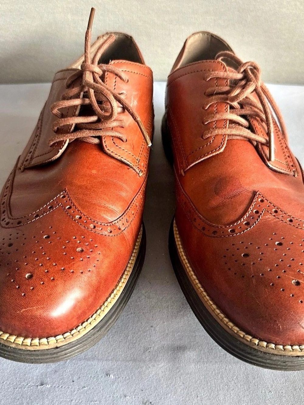 Cole Haan OriginalGrand Wingtip Oxford Brown Size 14